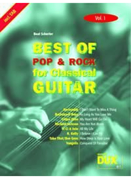 Best of Pop & Rock for Classical Guitar Vol. 1
